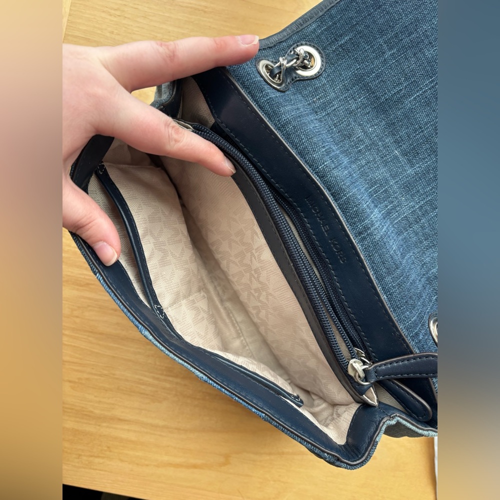 Michael Kors “Sloan” Patchwork Denim Crossbody - image 6